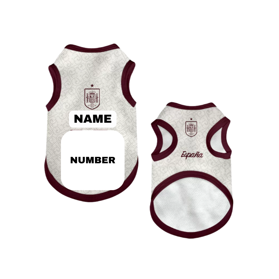 2026 world cup Spain team pet vest