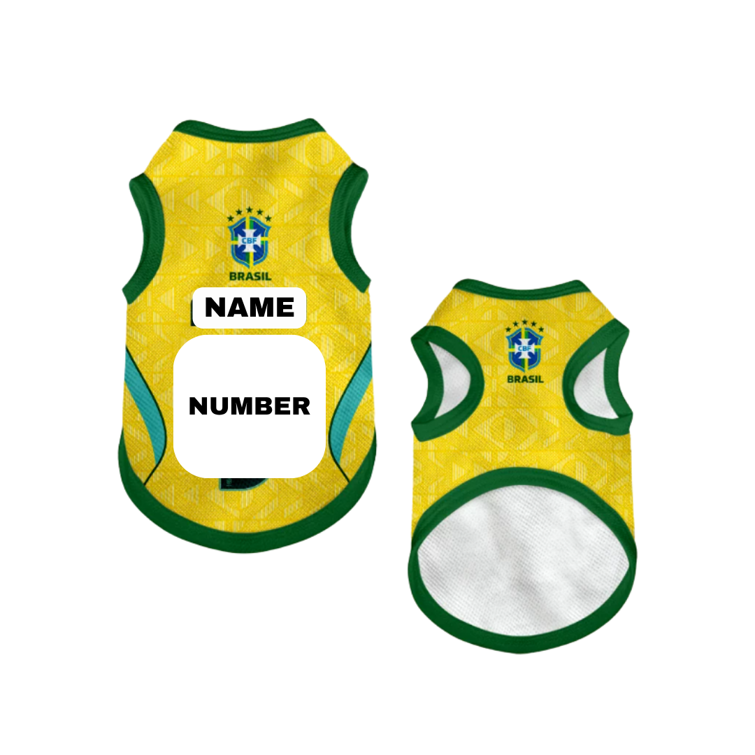 2026 world cup Brazil team pet vest