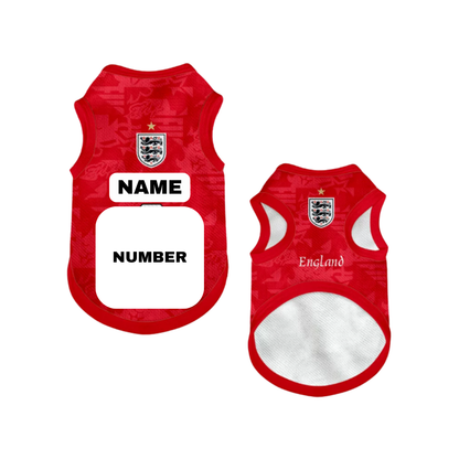 2026 world cup England team pet vest
