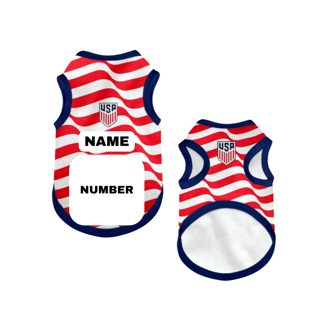 2026 world cup USA team pet vest