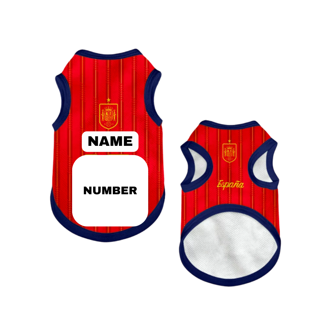 2026 world cup Spain team pet vest