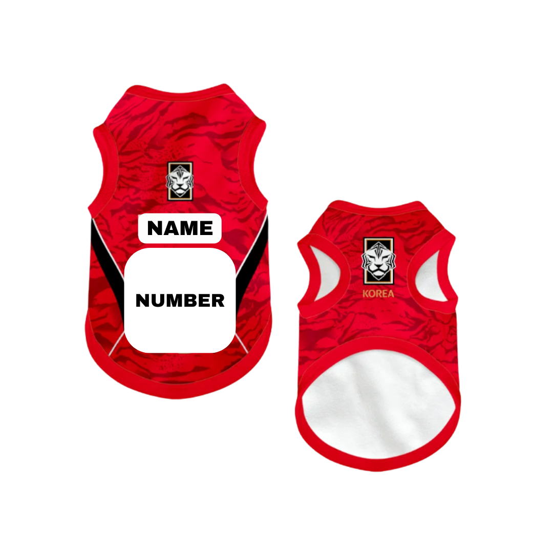 2026 world cup Korea team pet vest